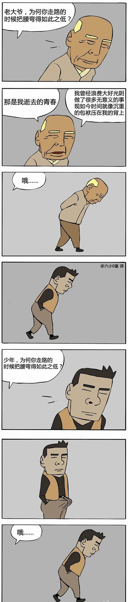 弯腰的原因动画漫画gif搞笑图片