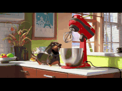 汪星人的智商突破了天际动画漫画gif搞笑图片