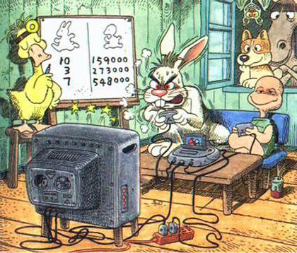 兔子也不是玩什么都行的动画漫画gif搞笑图片