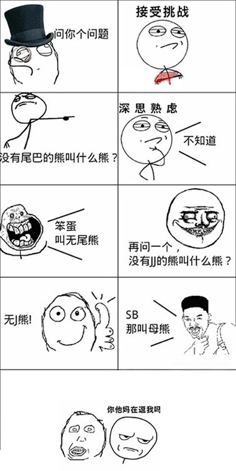没有JJ的熊叫什么熊？动画漫画gif搞笑图片