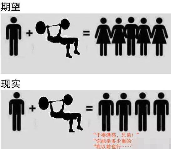 理想很丰满，然而现实却很骨感动画漫画gif搞笑图片