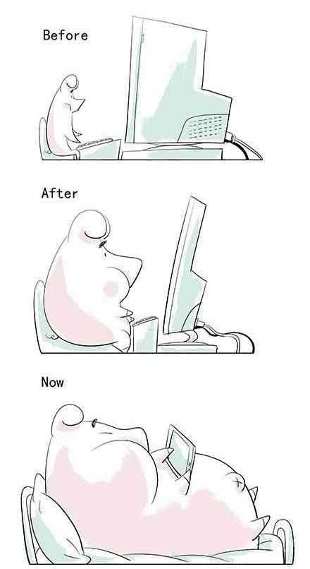 万事万物都是按着能量守恒定律来的动画漫画gif搞笑图片