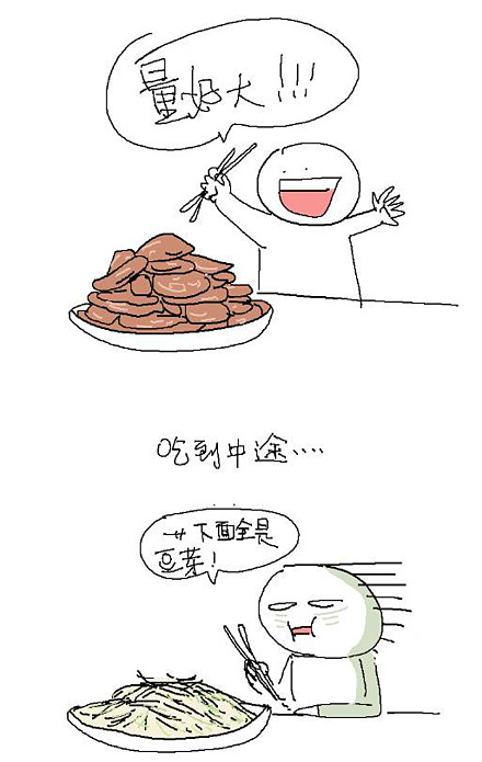 每次吃夫妻肺片的时候，都是这样子动画漫画gif搞笑图片