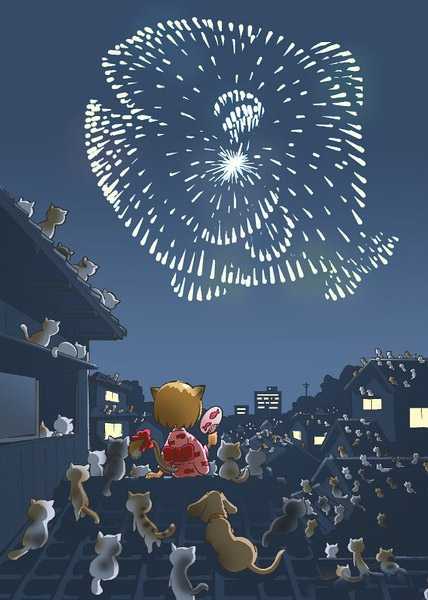 鱼儿一直是喵星人崇拜的神动画漫画gif搞笑图片