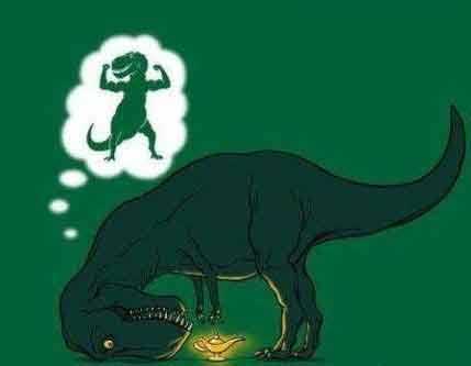 霸王龙小短手伤不起啊动画漫画gif搞笑图片