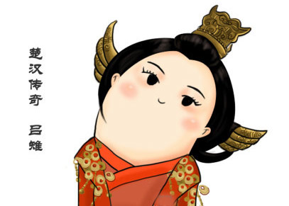 歪脖子卖萌的楚汉英雄们动画漫画gif搞笑图片