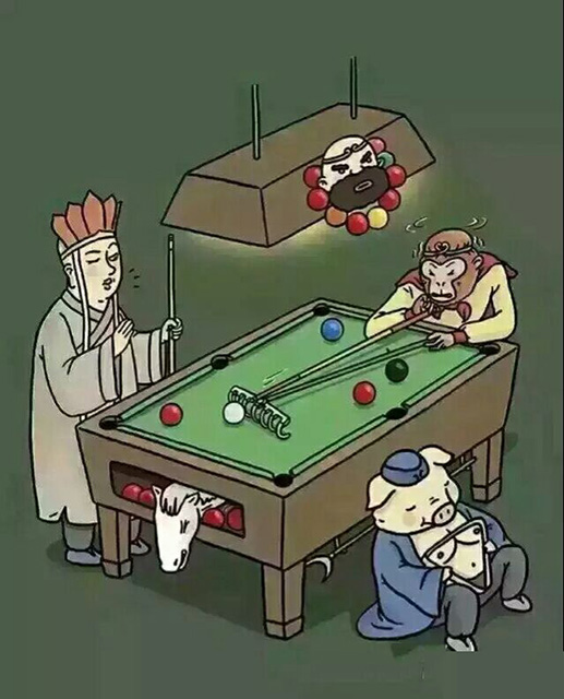 唐僧师徒的娱乐节目动画漫画gif搞笑图片