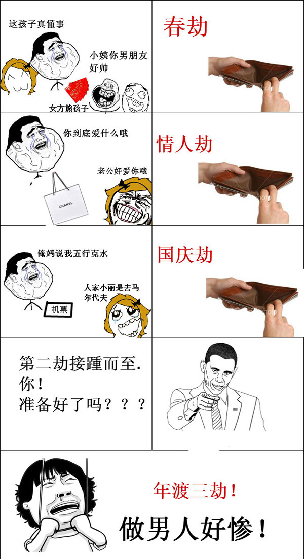 年度三劫，男人们准备好了没动画漫画gif搞笑图片