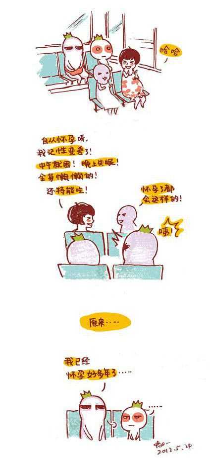 怀孕好多年了......动画漫画gif搞笑图片
