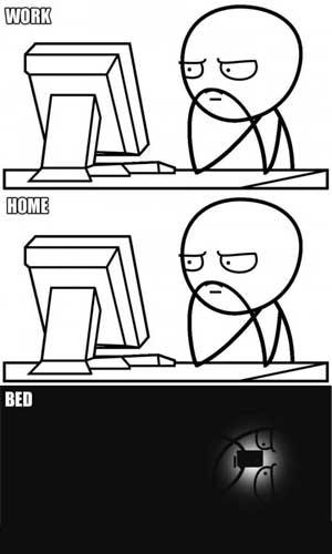 一个宅男的一天动画漫画gif搞笑图片