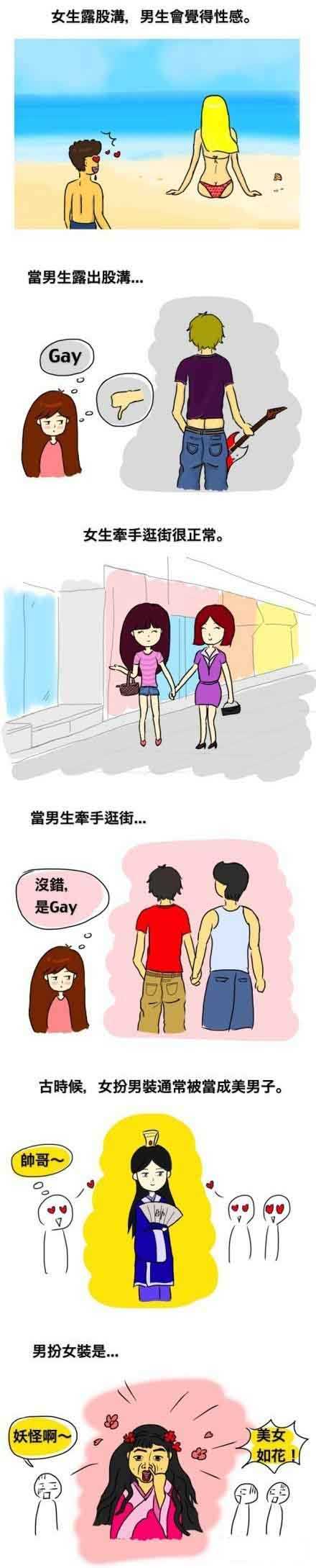 有些事情好像只适合女生，不适合男生动画漫画gif搞笑图片