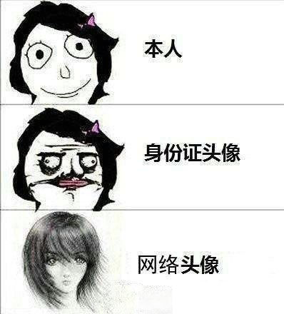 本人，身份证头像，网络头像动画漫画gif搞笑图片