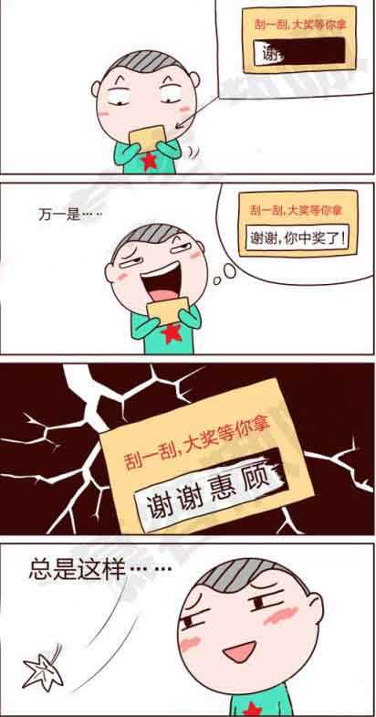 谢谢，你中奖了！动画漫画gif搞笑图片