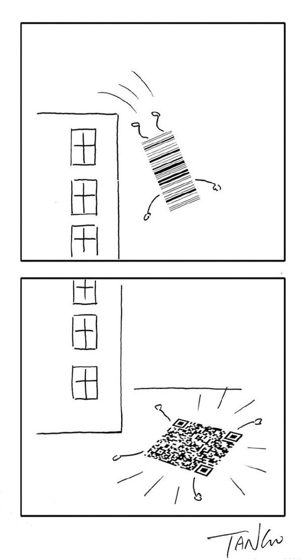 条形码进化史动画漫画gif搞笑图片