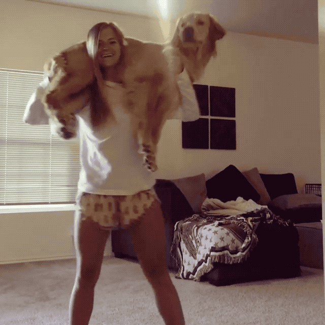 主人，你行行好，快放我下来，我和隔壁的小花待会儿还有个约会呢动物gif搞笑图片