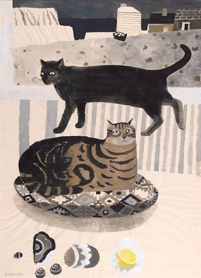 创意的猫咪油画图片动物gif搞笑图片