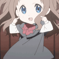 超萌二次元小萝莉双手比心可爱动图表情包斗图吧gif搞笑图片