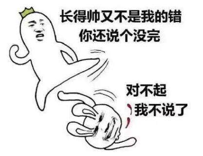 长得帅又不是我的错斗图吧gif搞笑图片