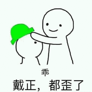 乖，戴正（绿帽），都歪了斗图吧gif搞笑图片