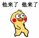 他来了他来了小黄鸡版斗图吧gif搞笑图片