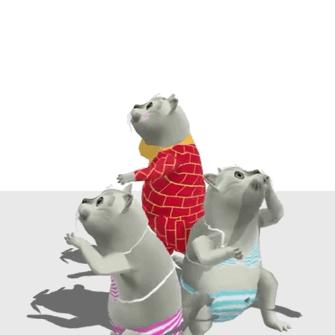 三只Mur猫跳舞动图斗图吧gif搞笑图片