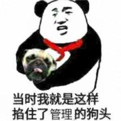 我当时就是这样掐住了管理的狗头斗图吧gif搞笑图片