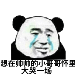 想在帅帅的小哥哥怀里大哭一场斗图吧gif搞笑图片