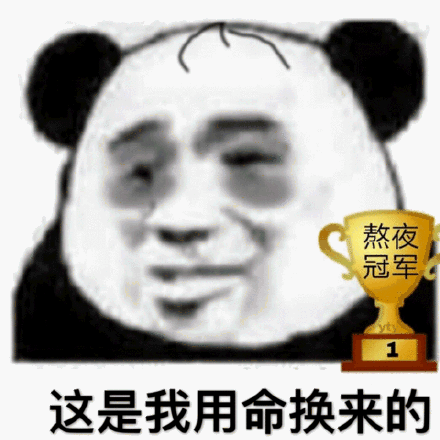 这是我用命换来的熬夜冠军斗图吧gif搞笑图片