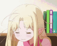 可爱二次元妹子打哈欠动图斗图吧gif搞笑图片