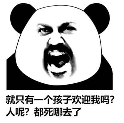 就只有一个孩子欢迎我吗？人呢？都死哪去了斗图吧gif搞笑图片