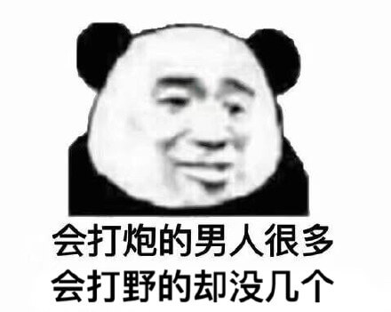会打炮的男人很多，会打野的却没几个斗图吧gif搞笑图片