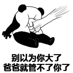 别以为你大了，爸爸就管不了你了斗图吧gif搞笑图片