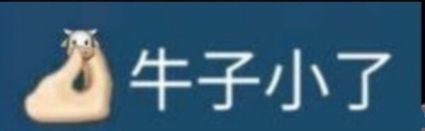 牛子小了，格局牛子小了手势图斗图吧gif搞笑图片