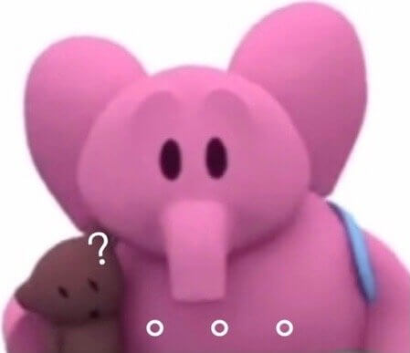 粉红小象脸带问号皱眉无语斗图吧gif搞笑图片