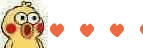 小黄鸡嘴里吐小心心爱你gif动图斗图吧gif搞笑图片