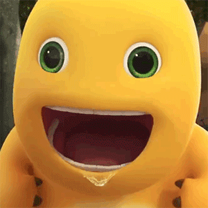 奶龙流口水动图斗图吧gif搞笑图片