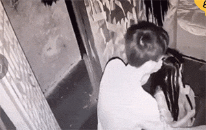 玩密室逃脱直接吓到痉挛恶搞gif搞笑图片