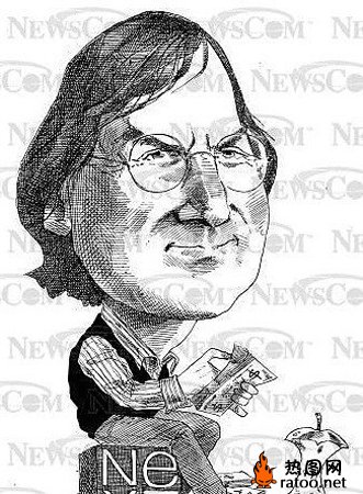 乔布斯漫画图片恶搞gif搞笑图片