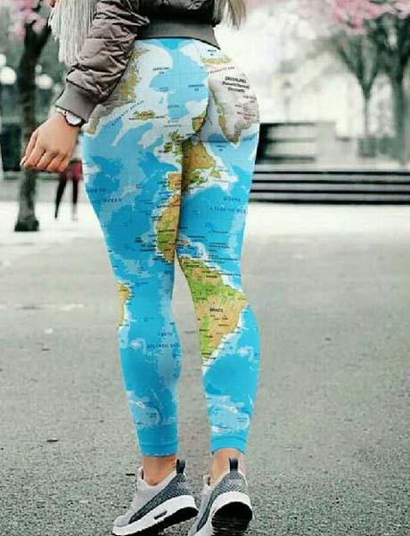 美女人体地图裤子彩绘恶搞图片恶搞gif搞笑图片