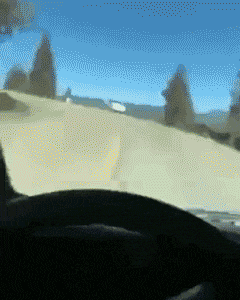 开车扔香蕉皮恶搞动态图恶搞gif搞笑图片