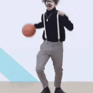 恶搞蔡徐坤打篮球动态表情包恶搞gif搞笑图片