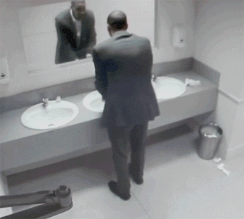 LED屏幕狗表情包镜子恶搞图片恶搞gif搞笑图片