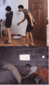 恶搞女朋友生气哄女朋友的搞笑GIF动图恶搞gif搞笑图片