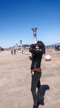 别人是放风筝，你是放男朋友恶搞gif搞笑图片