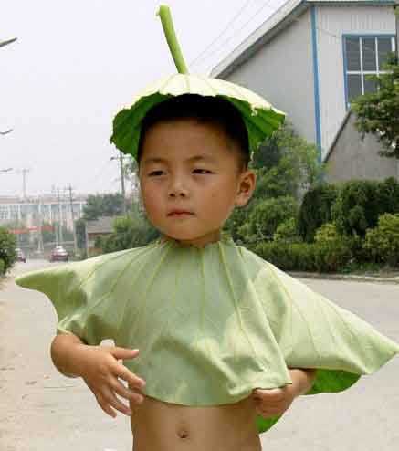 自制避暑防晒绿色环保新装儿童gif搞笑图片