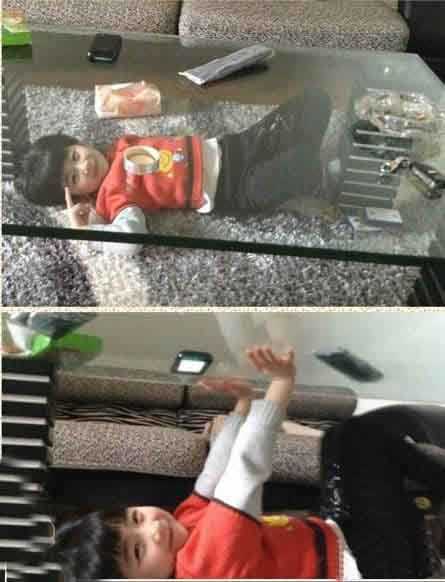 用手机看海绵宝宝的小萝莉儿童gif搞笑图片