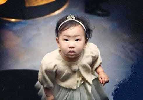 金喜善女儿的照片，你怎么看？儿童gif搞笑图片