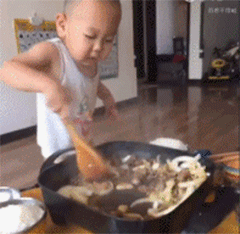 做老大就是这么辛苦儿童gif搞笑图片