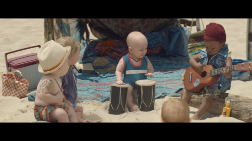 音乐神童儿童gif搞笑图片