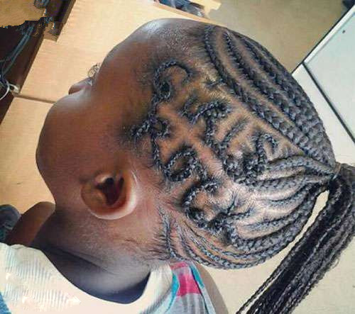 弄这个发型花了不少功夫儿童gif搞笑图片